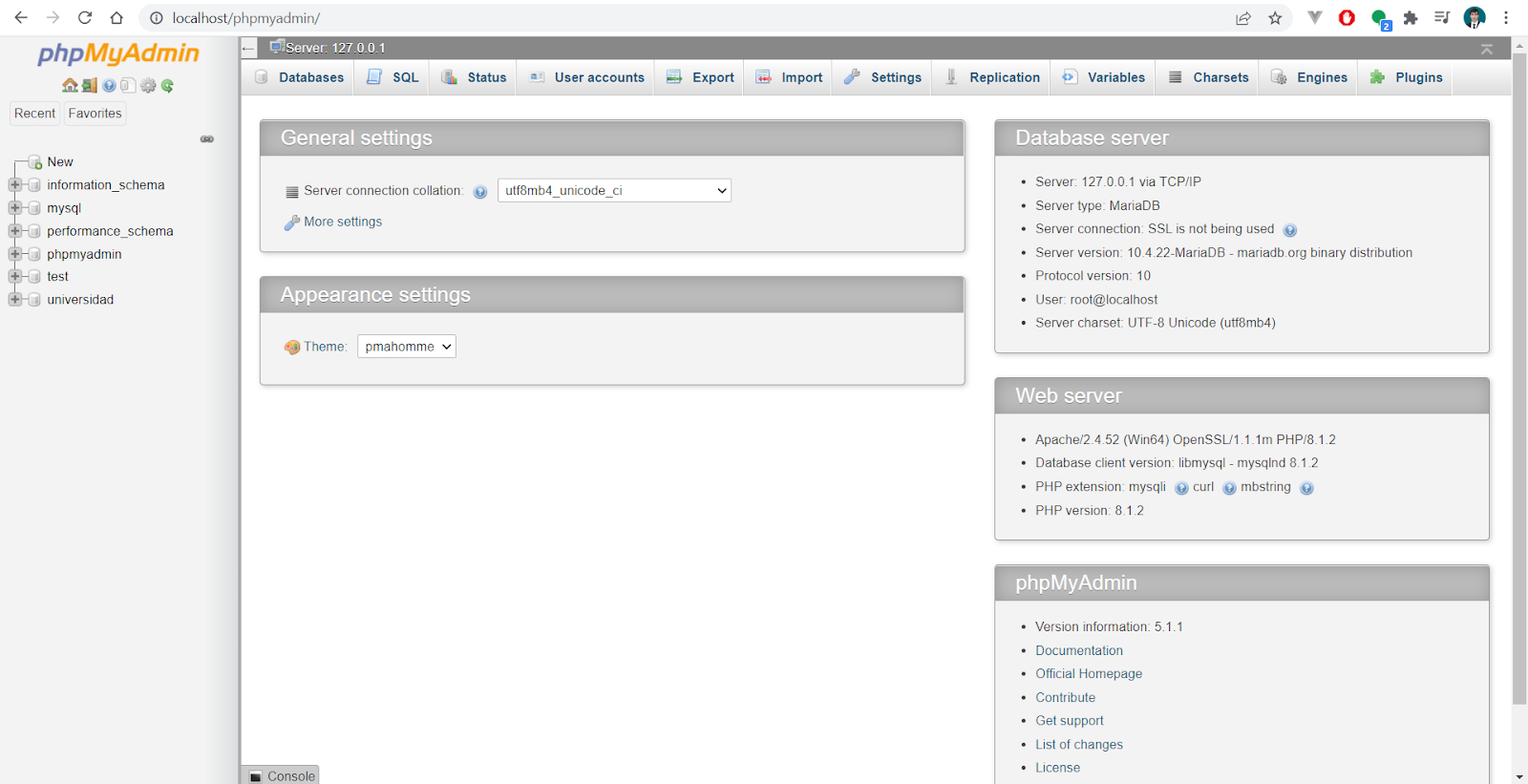 phpMyAdmin