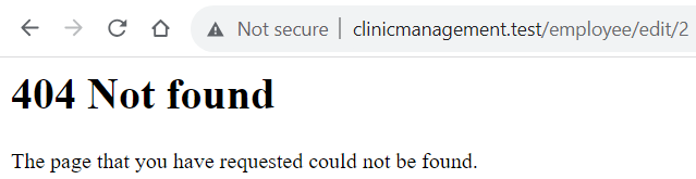 Undefined route