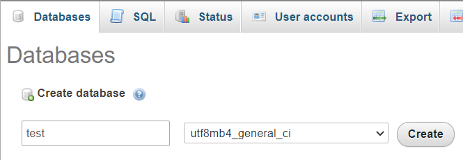 Create Database