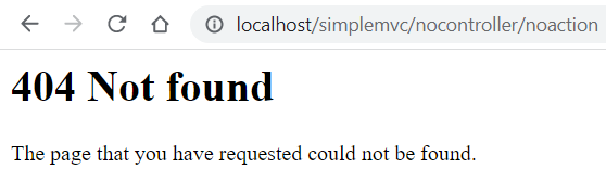 Not found exception