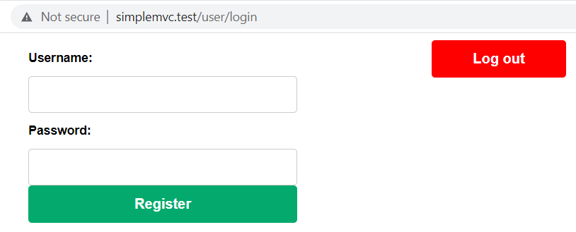 Logout button visible